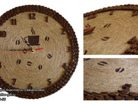 Часы из кофейных зерен и шпагата Гейт
